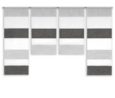 Design Mini Flächenvorhang Set anthrazit grau 2291